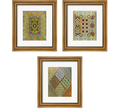 Wallpaper Collage 3 Piece Framed Art Print Set by Chariklia Zarris