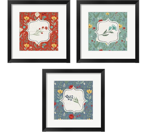 Blooming Thoughts 3 Piece Framed Art Print Set by Janelle Penner