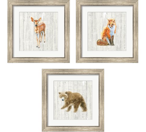 Into the Woods  3 Piece Framed Art Print Set by Emily Adams