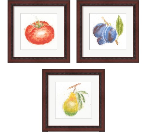 Garden Delight 3 Piece Framed Art Print Set by Emily Adams