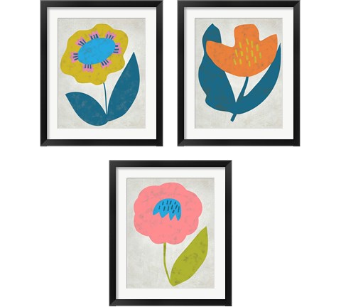 Summer Soiree 3 Piece Framed Art Print Set by Chariklia Zarris