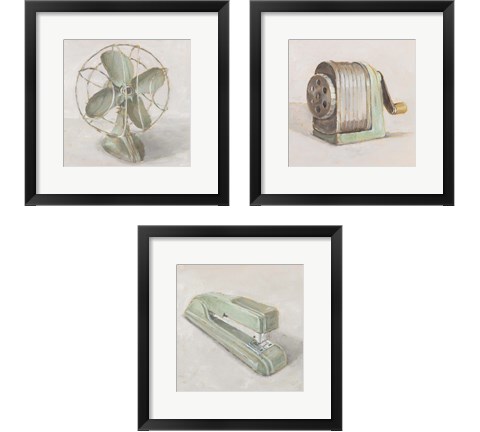 Old School 3 Piece Framed Art Print Set by Ethan Harper