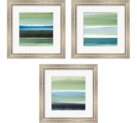 Morning Pasture Square 3 Piece Framed Art Print Set by Lanie Loreth