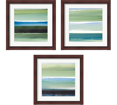 Morning Pasture Square 3 Piece Framed Art Print Set by Lanie Loreth