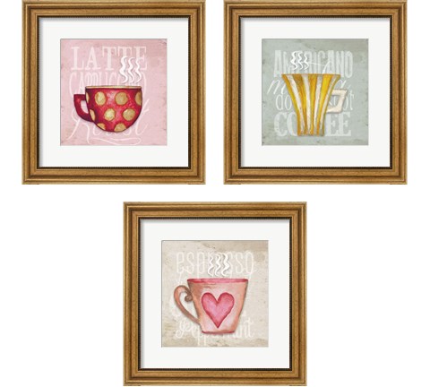 Daily Coffee 3 Piece Framed Art Print Set by Elizabeth Medley