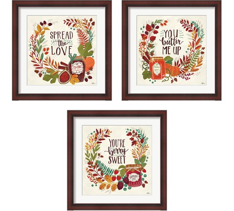 Spread the Love 3 Piece Framed Art Print Set by Janelle Penner