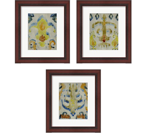 Bohemian Ikat 3 Piece Framed Art Print Set by Chariklia Zarris