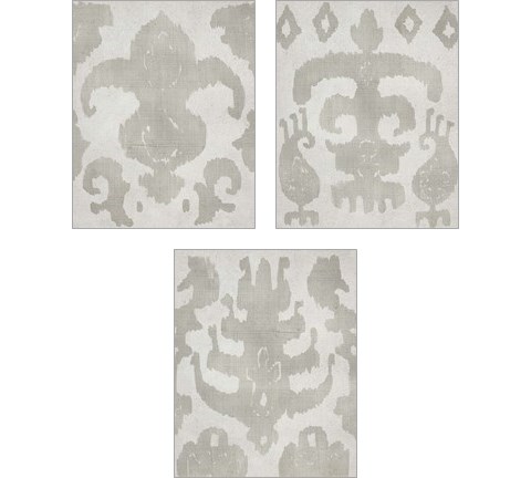 Shadow Ikat 3 Piece Art Print Set by Chariklia Zarris