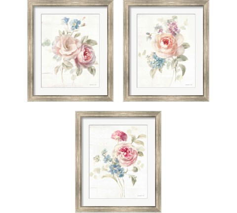 Cottage Garden 3 Piece Framed Art Print Set by Danhui Nai