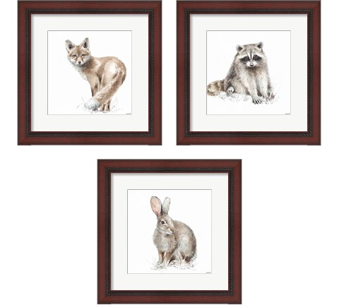 Forest Friends 3 Piece Framed Art Print Set by Lisa Audit