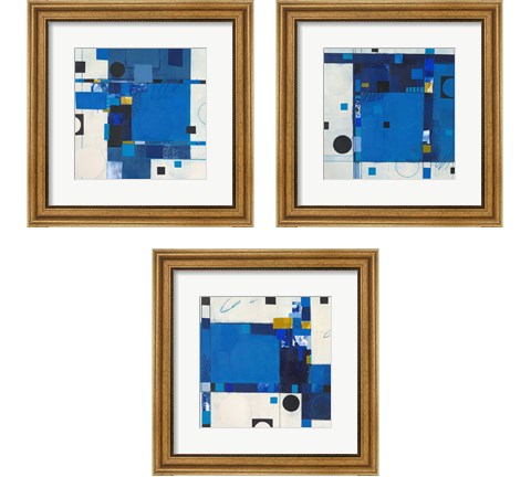 Blueberry Hill 3 Piece Framed Art Print Set by Deborah Colter