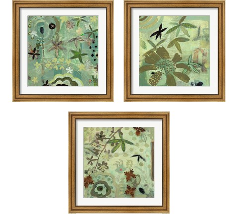 Floral Fantasies 3 Piece Framed Art Print Set by Aleah Koury