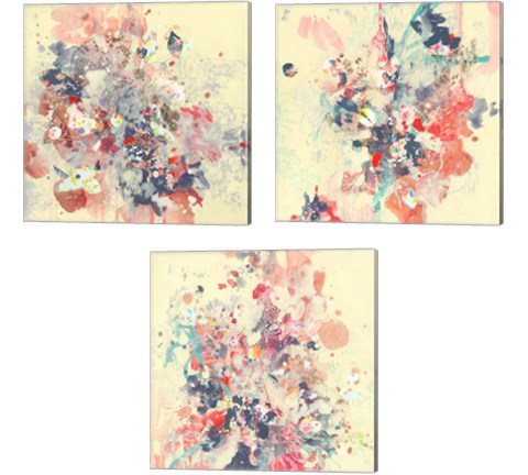 Cream 3 Piece Canvas Print Set by Kathryn Neale