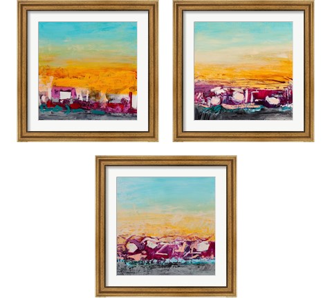 Whispered Wanderlust 3 Piece Framed Art Print Set by Tracy Lynn Pristas