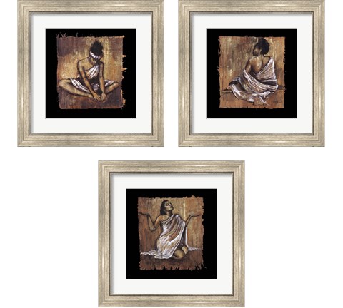 Soulful Grace 3 Piece Framed Art Print Set by Monica Stewart