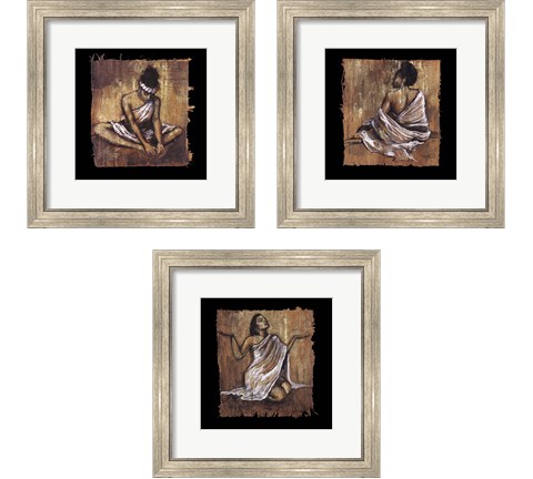 Soulful Grace 3 Piece Framed Art Print Set by Monica Stewart