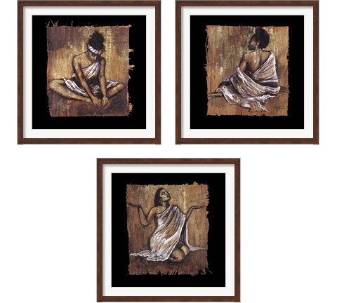 Soulful Grace 3 Piece Framed Art Print Set by Monica Stewart