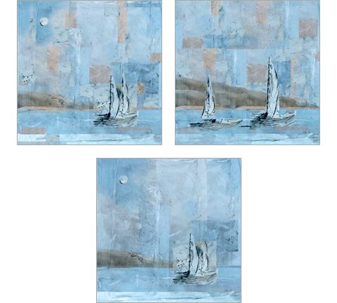 Sailboat 3 Piece Art Print Set by Marta Wiley