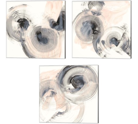 Spin Around 3 Piece Canvas Print Set by Ethan Harper