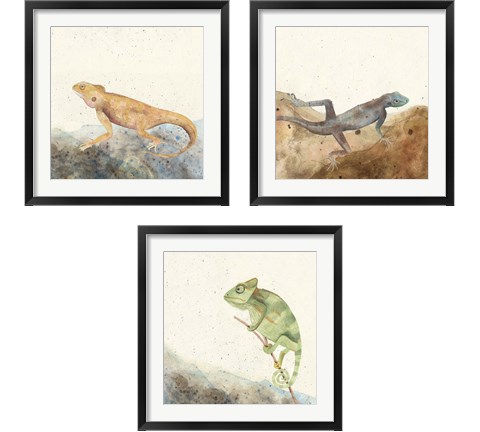 Reptillian 3 Piece Framed Art Print Set by Alicia Ludwig