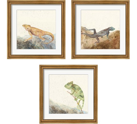 Reptillian 3 Piece Framed Art Print Set by Alicia Ludwig