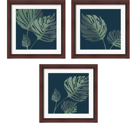 Monstera  3 Piece Framed Art Print Set by Becky Thorns