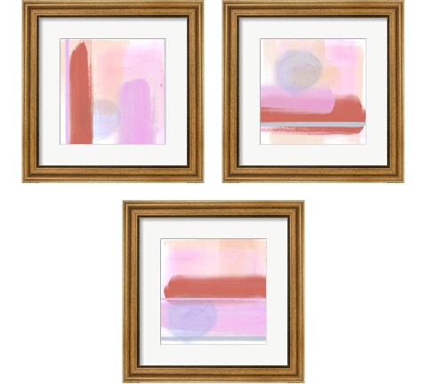 Translucent Madras 3 Piece Framed Art Print Set by Jennifer Parker