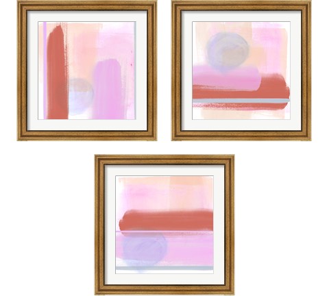 Translucent Madras 3 Piece Framed Art Print Set by Jennifer Parker