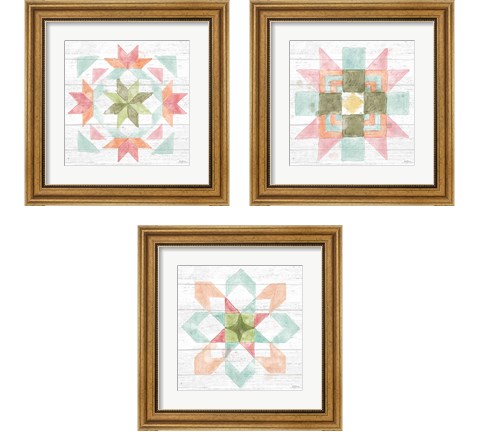 Pastel Flower Market 3 Piece Framed Art Print Set by Mary Urban