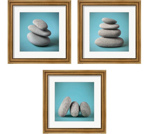 Rock Art 3 Piece Framed Art Print Set by Assaf Frank