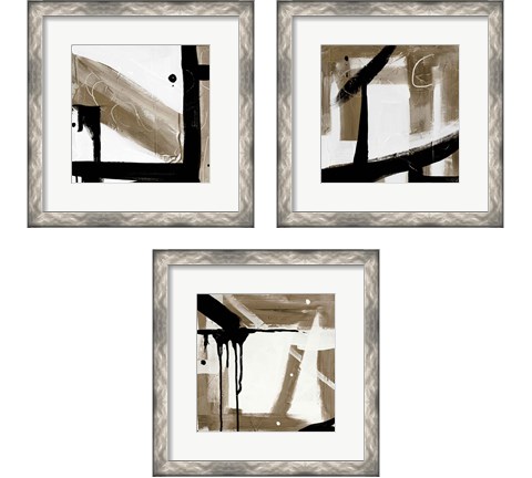 Bold Abstract 3 Piece Framed Art Print Set by Joyce Fournier