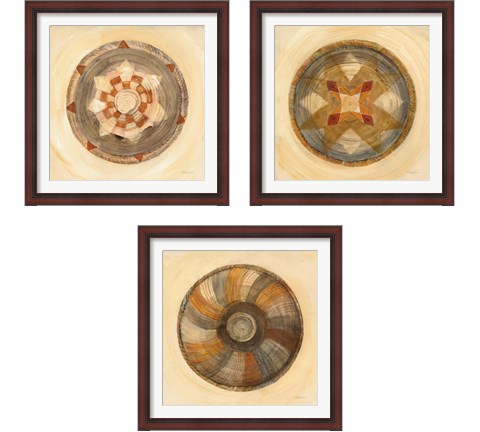 Woven Beauty 3 Piece Framed Art Print Set by Albena Hristova