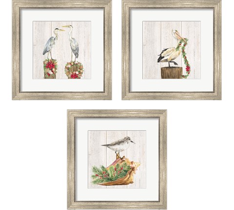 Christmas on the Coast 3 Piece Framed Art Print Set by Tara Reed