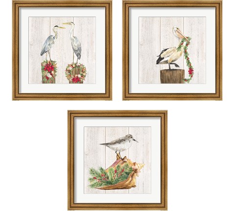 Christmas on the Coast 3 Piece Framed Art Print Set by Tara Reed