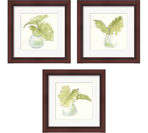 Plant Big Leaf 3 Piece Framed Art Print Set by Chris Paschke