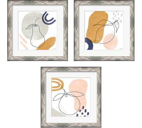 Kitchen Table 3 Piece Framed Art Print Set by Laura Marshall