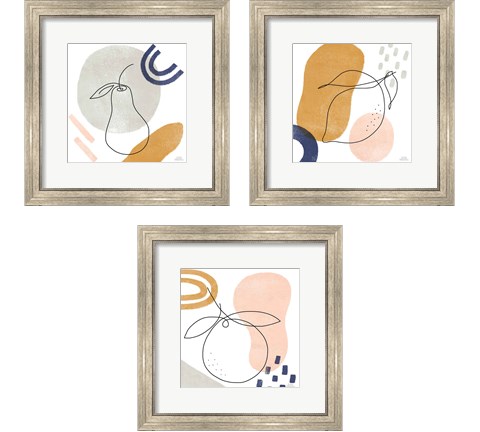 Kitchen Table 3 Piece Framed Art Print Set by Laura Marshall