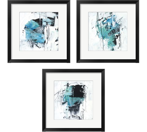 Kinetic Form 3 Piece Framed Art Print Set by Ethan Harper