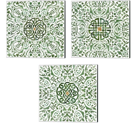 Celtic Knot 3 Piece Canvas Print Set by Victoria Borges