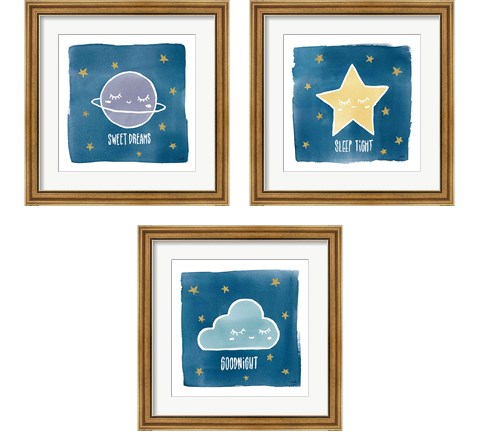 Night Sky 3 Piece Framed Art Print Set by Moira Hershey