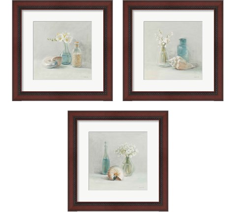 Light Freesia Spa 3 Piece Framed Art Print Set by Danhui Nai