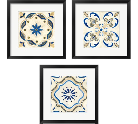 Timeless Tiles 3 Piece Framed Art Print Set by Debbie Banks