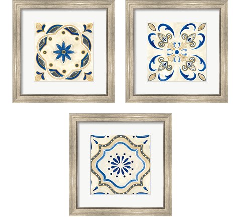 Timeless Tiles 3 Piece Framed Art Print Set by Debbie Banks