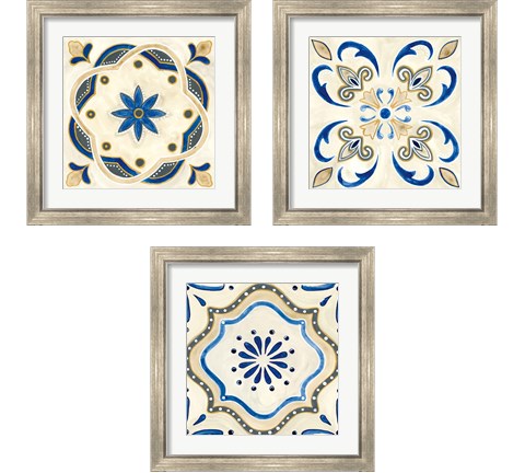 Timeless Tiles 3 Piece Framed Art Print Set by Debbie Banks