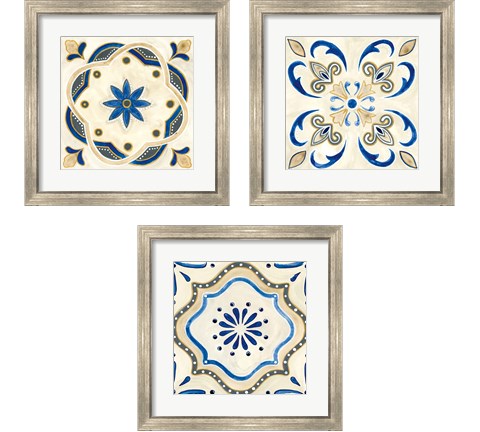 Timeless Tiles 3 Piece Framed Art Print Set by Debbie Banks