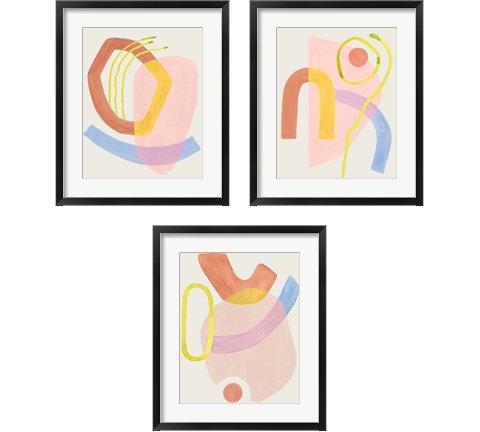 Mod Stitch 3 Piece Framed Art Print Set by Grace Popp