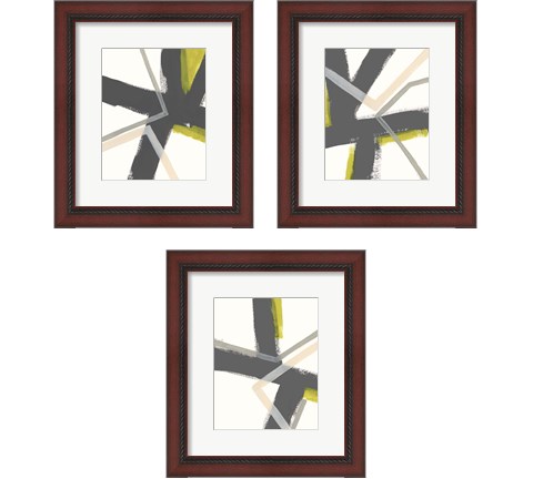 Linear Pulse 3 Piece Framed Art Print Set by June Erica Vess