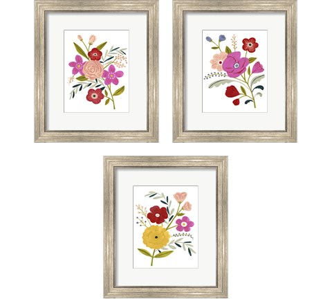 Simple Flora 3 Piece Framed Art Print Set by Victoria Borges