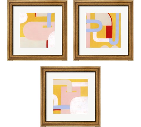 Getting Along 3 Piece Framed Art Print Set by Grace Popp