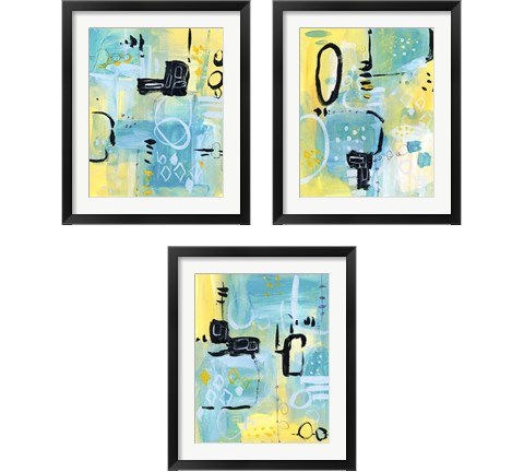 Floating Atmosphere 3 Piece Framed Art Print Set by Melissa Wang